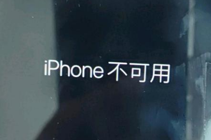 淮阳苹果服务网点分享锁屏界面显示“iPhone 不可用”如何解决 