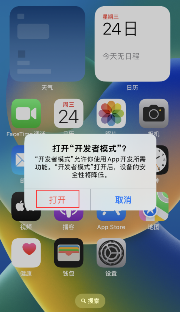 淮阳苹果手机维修分享如何打开开发者模式 